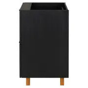 GAVETEIRO PARA COZINHA 60 CM 3 GAVETAS LOGBOX - PRETO/NOZES - Foto 4