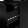 GAVETEIRO PARA COZINHA 60 CM 3 GAVETAS LOGBOX - PRETO/NOZES - Foto 5