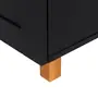 GAVETEIRO PARA COZINHA 60 CM 3 GAVETAS LOGBOX - PRETO/NOZES - Foto 6