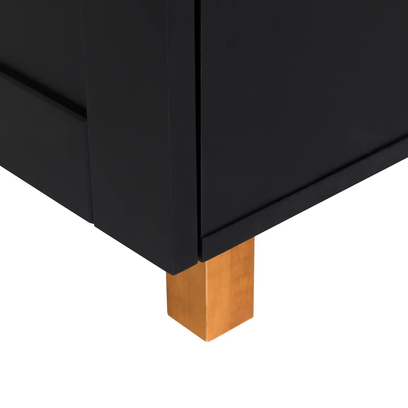 GAVETEIRO PARA COZINHA 60 CM 3 GAVETAS LOGBOX - PRETO/NOZES - Foto 6