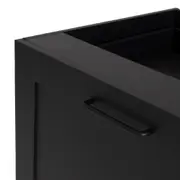 GAVETEIRO PARA COZINHA 60 CM 3 GAVETAS LOGBOX - PRETO/NOZES - Foto 7