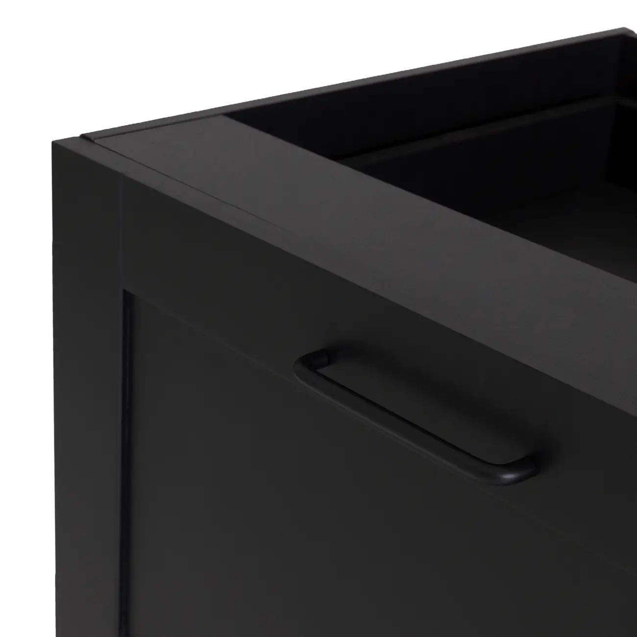 GAVETEIRO PARA COZINHA 60 CM 3 GAVETAS LOGBOX - PRETO/NOZES - Foto 7