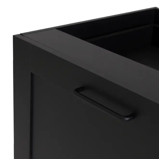 GAVETEIRO PARA COZINHA 60 CM 3 GAVETAS LOGBOX - PRETO/NOZES - Foto 7