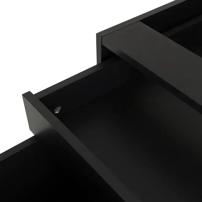 GAVETEIRO PARA COZINHA 60 CM 3 GAVETAS LOGBOX - PRETO/NOZES - Foto 8