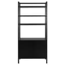 EBANIZADO/PRETO - ESTANTE 2 PORTAS 1 M X 2,07 M PAMPA