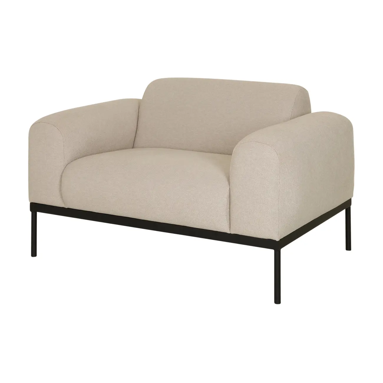 POLTRONA WOLKE - CINZA CLARO/PRETO - Foto 1