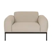 POLTRONA WOLKE - CINZA CLARO/PRETO - Foto 2