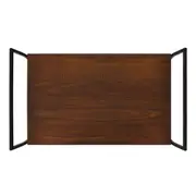 BANDEJA 51 CM X 30 CM JAHARI - NOZES RÚSTICO/PRETO - Foto 4