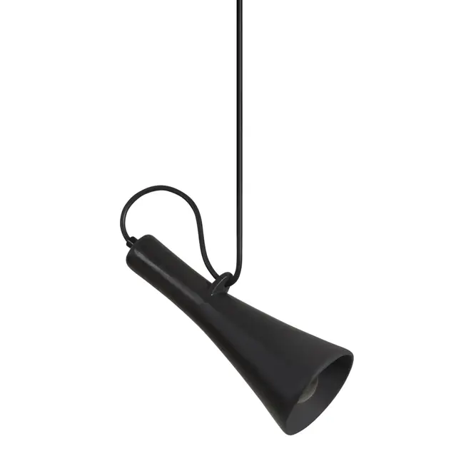 LUMINÁRIA DE TETO CORNET - PRETO/PRETO - Foto 4