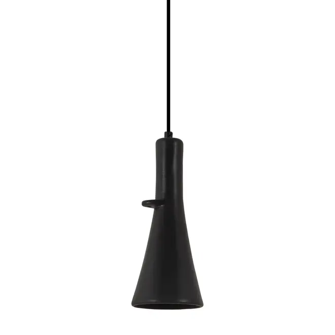 LUMINÁRIA DE TETO CORNET - PRETO/PRETO - Foto 5