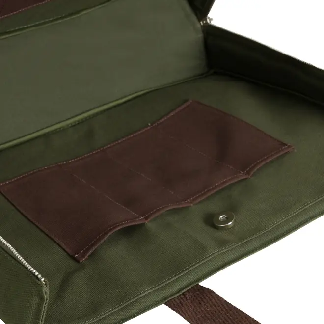 BOLSA PARA FERRAMENTAS BROMÉLIA - VERDE ESCURO/MARROM - Foto 4