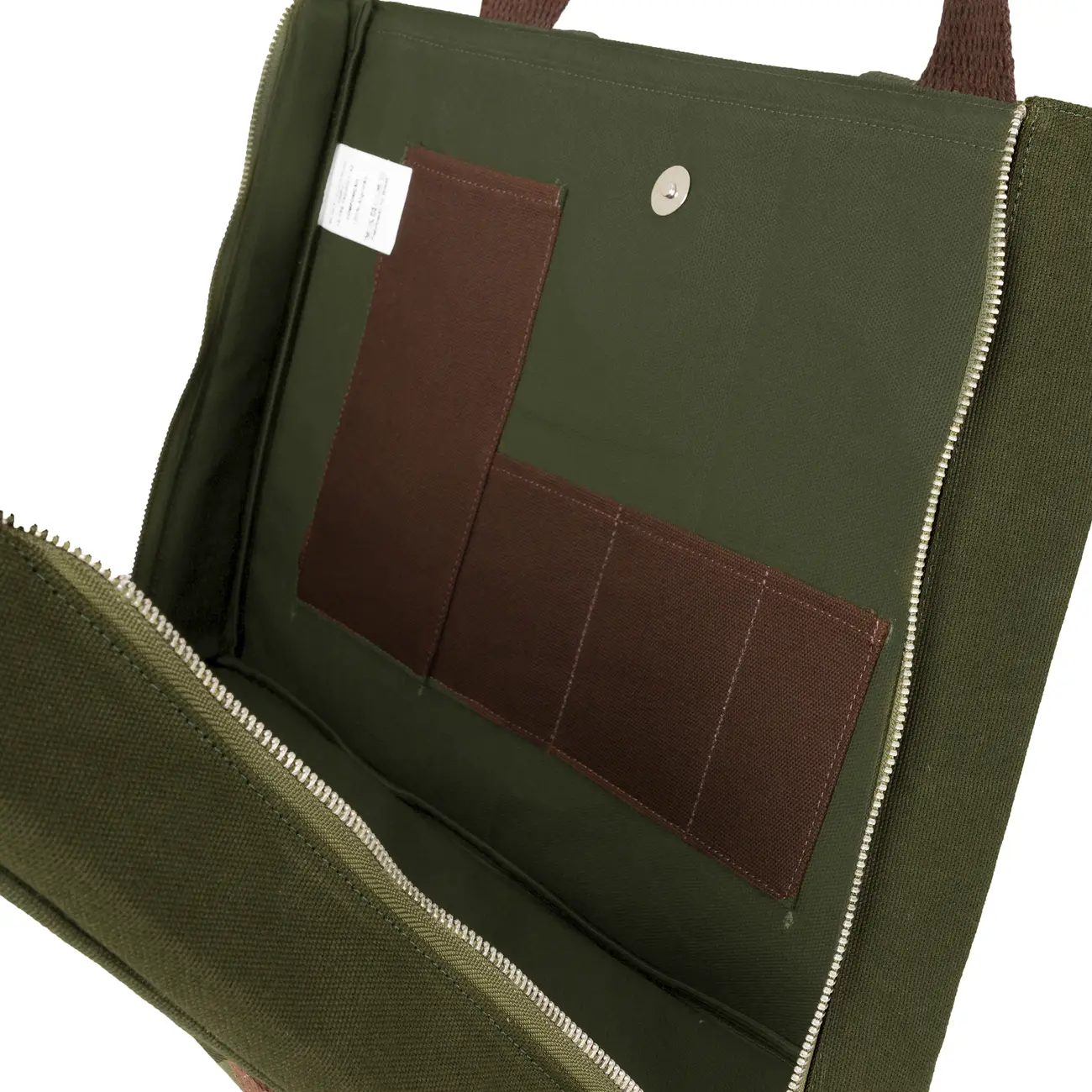 BOLSA PARA FERRAMENTAS BROMÉLIA - VERDE ESCURO/MARROM - Foto 6