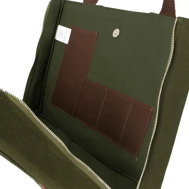 BOLSA PARA FERRAMENTAS BROMÉLIA - VERDE ESCURO/MARROM - Foto 6