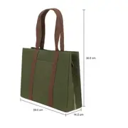 BOLSA PARA FERRAMENTAS BROMÉLIA - VERDE ESCURO/MARROM - Foto 10