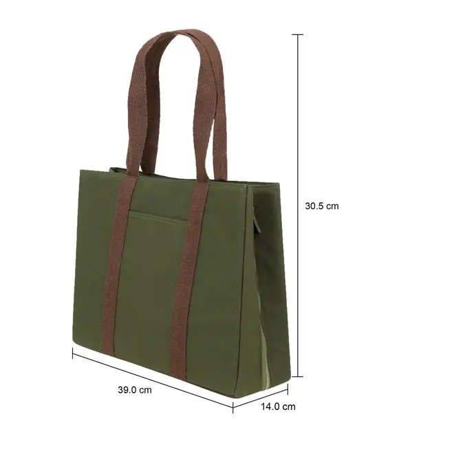 BOLSA PARA FERRAMENTAS BROMÉLIA - VERDE ESCURO/MARROM - Foto 10