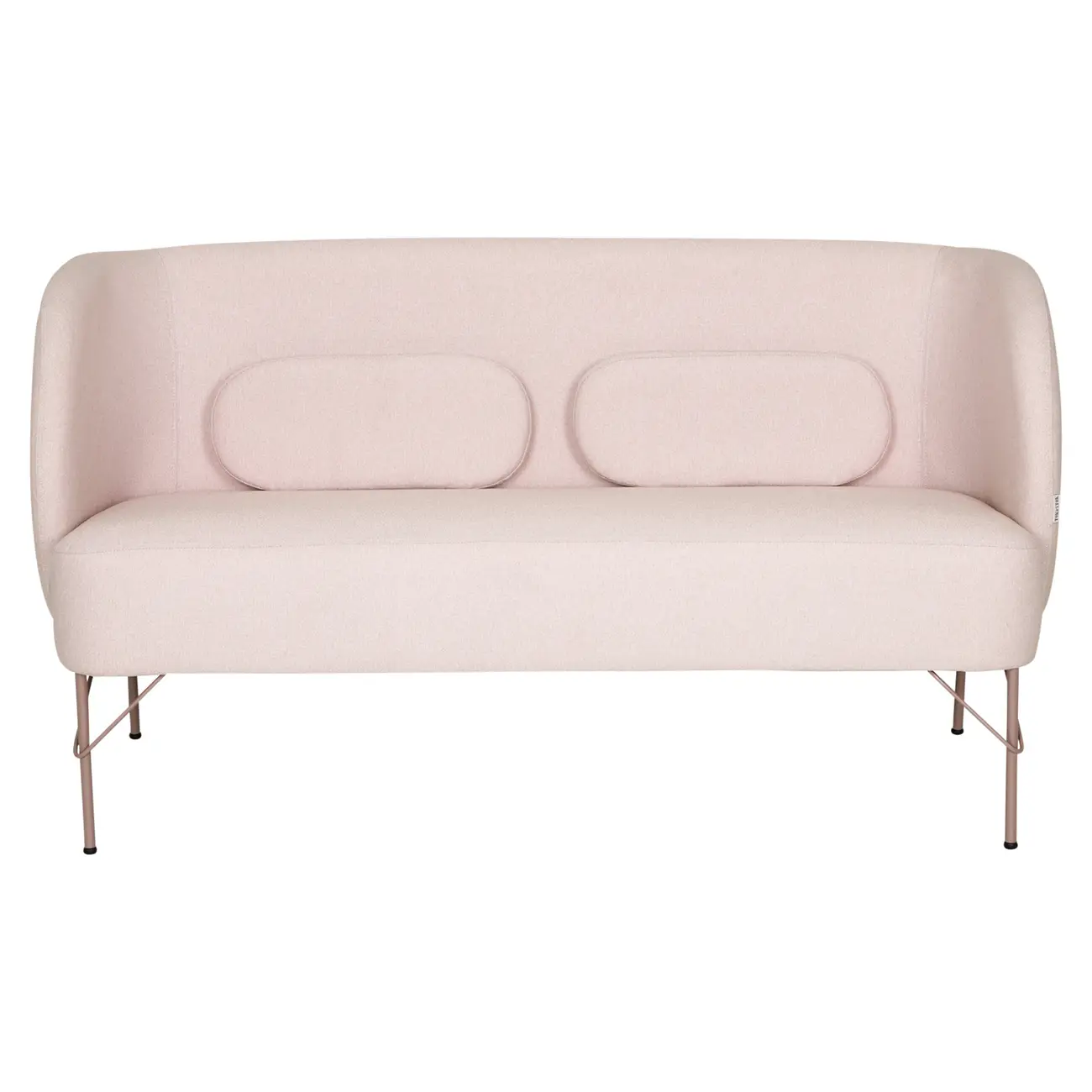 SOFÁ 2 LUGARES NORDIC - QUARTZO ROSA/QUARTZO ROSA - Foto 1