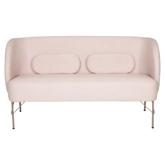 SOFÁ 2 LUGARES NORDIC - QUARTZO ROSA/QUARTZO ROSA - Foto 1