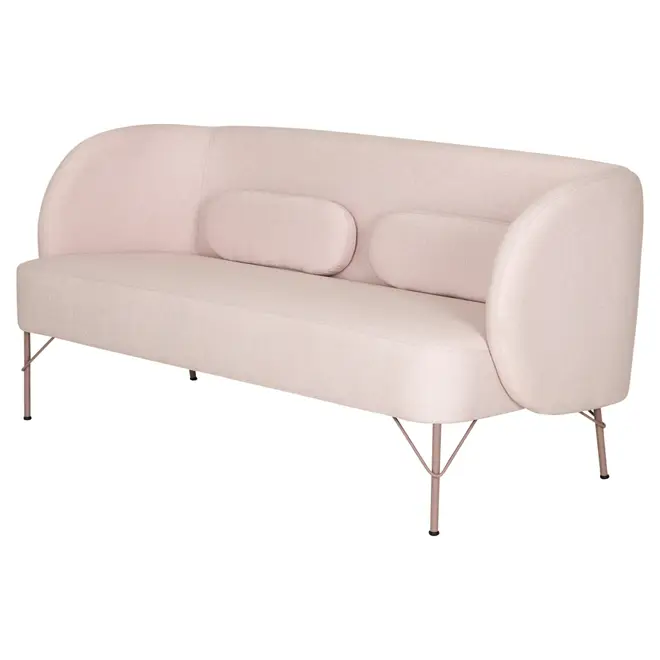 SOFÁ 2 LUGARES NORDIC - QUARTZO ROSA/QUARTZO ROSA - Foto 2