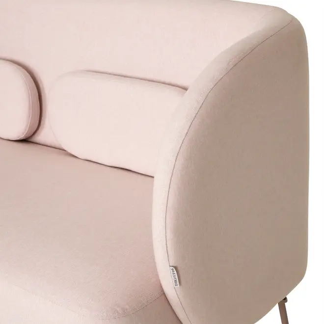 SOFÁ 2 LUGARES NORDIC - QUARTZO ROSA/QUARTZO ROSA - Foto 6