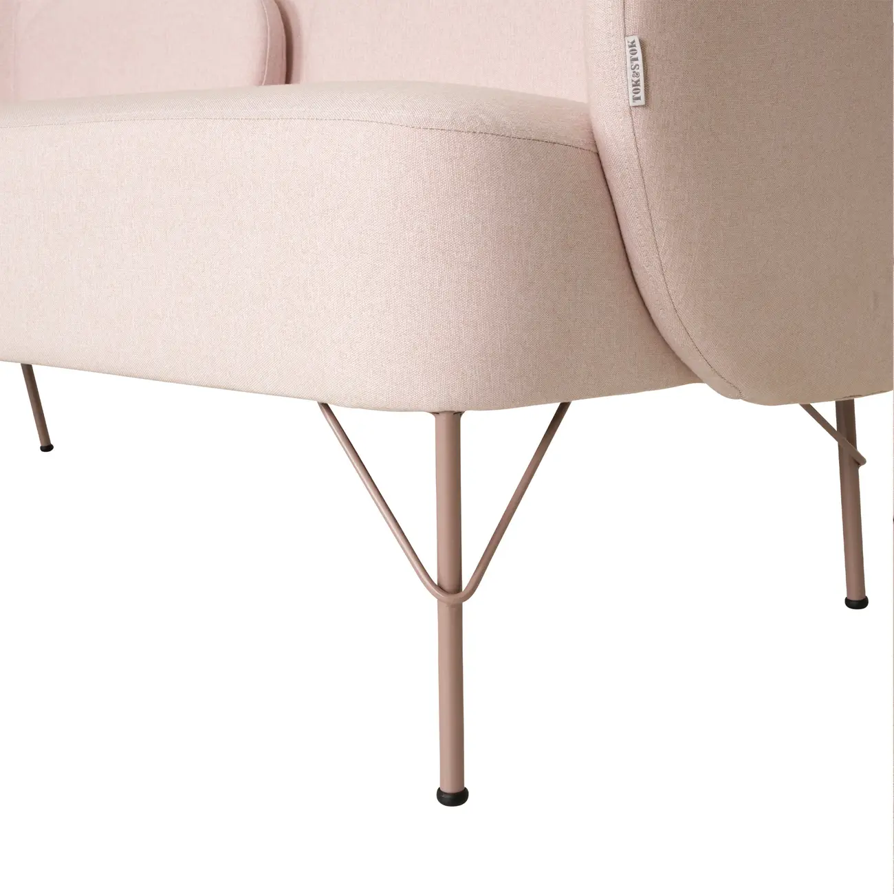 SOFÁ 2 LUGARES NORDIC - QUARTZO ROSA/QUARTZO ROSA - Foto 7