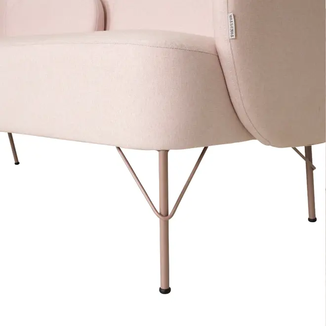 SOFÁ 2 LUGARES NORDIC - QUARTZO ROSA/QUARTZO ROSA - Foto 7
