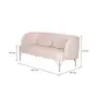 SOFÁ 2 LUGARES NORDIC - QUARTZO ROSA/QUARTZO ROSA - Foto 8