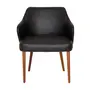 POLTRONA HERVIK - PRETO/NOZES - Foto 2