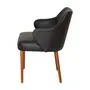 POLTRONA HERVIK - PRETO/NOZES - Foto 3