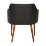 POLTRONA HERVIK - PRETO/NOZES - Foto 4