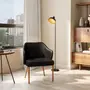 POLTRONA HERVIK - PRETO/NOZES - Foto 6