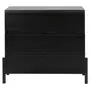 EBANIZADO/PRETO - CÔMODA 3 GAVETAS 1,02 M X 42 CM PAMPA