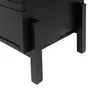CÔMODA 3 GAVETAS 1,02 M X 42 CM PAMPA - EBANIZADO/PRETO - Foto 6