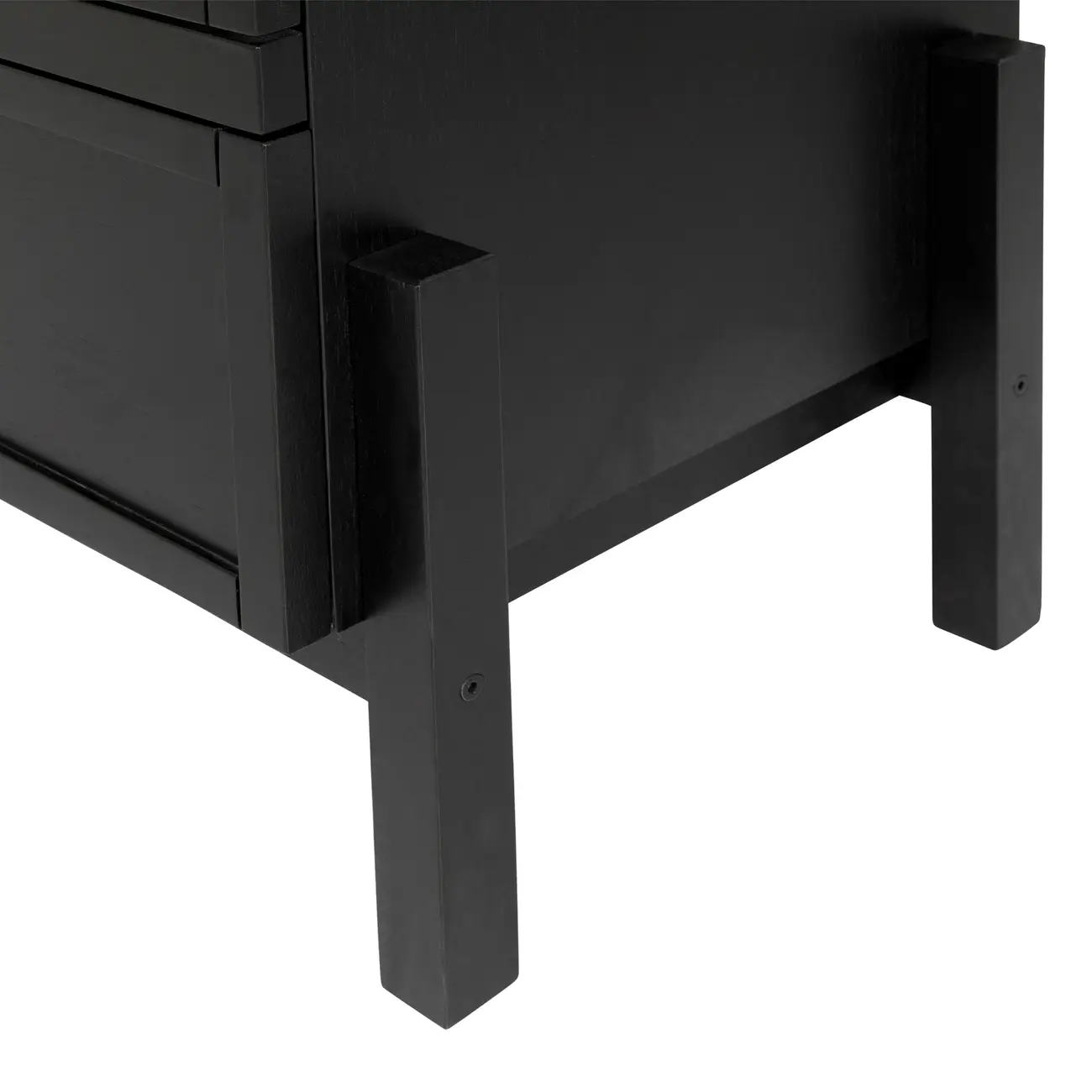 CÔMODA 3 GAVETAS 1,02 M X 42 CM PAMPA - EBANIZADO/PRETO - Foto 6