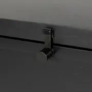 CÔMODA 3 GAVETAS 1,02 M X 42 CM PAMPA - EBANIZADO/PRETO - Foto 7