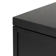 CÔMODA 3 GAVETAS 1,02 M X 42 CM PAMPA - EBANIZADO/PRETO - Foto 9