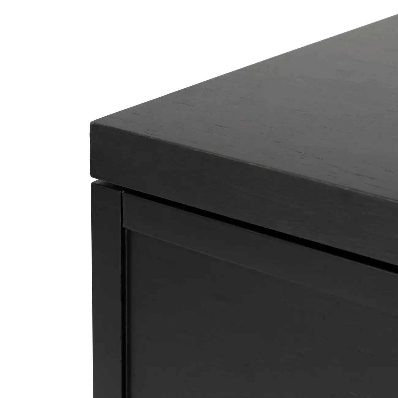 CÔMODA 3 GAVETAS 1,02 M X 42 CM PAMPA - EBANIZADO/PRETO - Foto 9