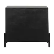 CÔMODA 3 GAVETAS 1,02 M X 42 CM PAMPA - EBANIZADO/PRETO - Foto 10