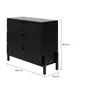 CÔMODA 3 GAVETAS 1,02 M X 42 CM PAMPA - EBANIZADO/PRETO - Foto 11
