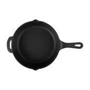 FRIGIDEIRA DE FERRO 30 CM DIVINÓPOLIS - PRETO - Foto 3