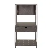 ARMÁRIO DE COZINHA MÉDIO ABERTO 1 GAVETA 64 CM BRASP - GRAFITE FOSFATIZADO - Foto 1