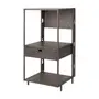 ARMÁRIO DE COZINHA MÉDIO ABERTO 1 GAVETA 64 CM BRASP - GRAFITE FOSFATIZADO - Foto 2