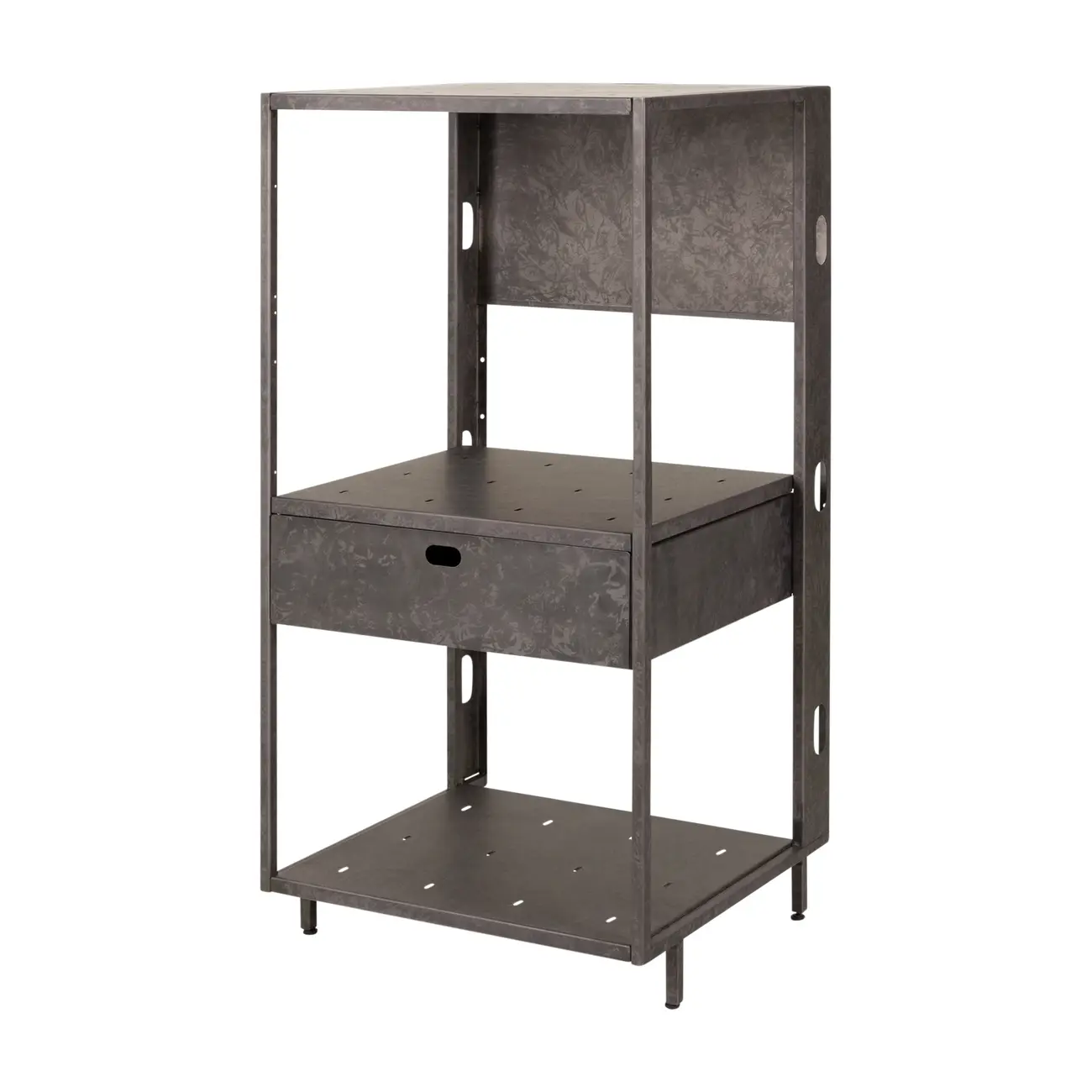 ARMÁRIO DE COZINHA MÉDIO ABERTO 1 GAVETA 64 CM BRASP - GRAFITE FOSFATIZADO - Foto 2