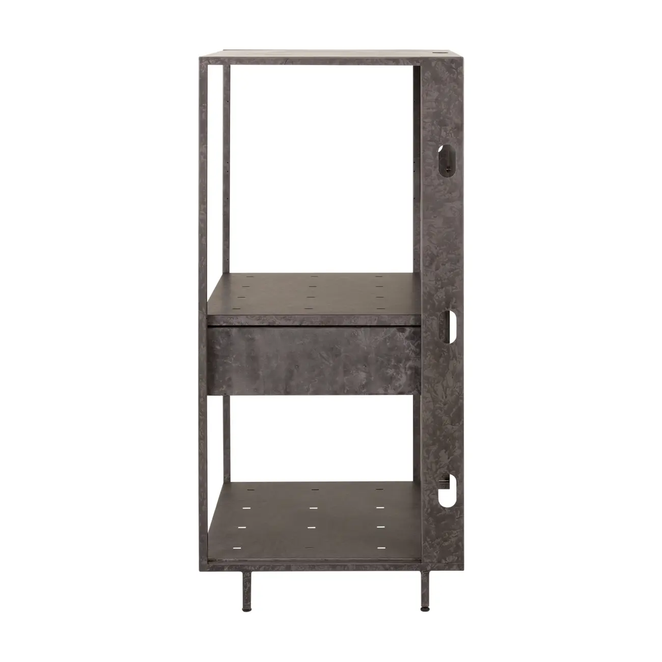 ARMÁRIO DE COZINHA MÉDIO ABERTO 1 GAVETA 64 CM BRASP - GRAFITE FOSFATIZADO - Foto 3