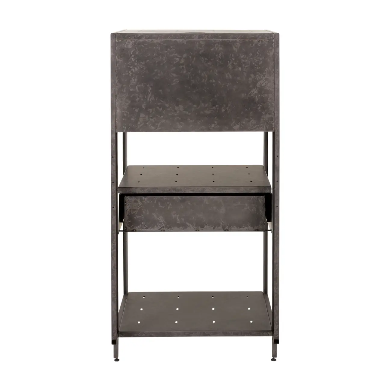 ARMÁRIO DE COZINHA MÉDIO ABERTO 1 GAVETA 64 CM BRASP - GRAFITE FOSFATIZADO - Foto 4