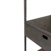 ARMÁRIO DE COZINHA MÉDIO ABERTO 1 GAVETA 64 CM BRASP - GRAFITE FOSFATIZADO - Foto 5
