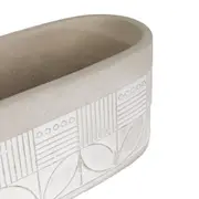 FLOREIRA 22 CM BETON ART - KONKRET/BRANCO - Foto 4
