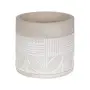 CACHEPÔ 12 CM BETON ART - KONKRET/BRANCO - Foto 1