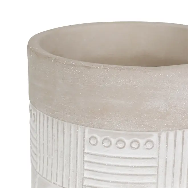 CACHEPÔ 12 CM BETON ART - KONKRET/BRANCO - Foto 2