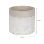 CACHEPÔ 12 CM BETON ART - KONKRET/BRANCO - Foto 5