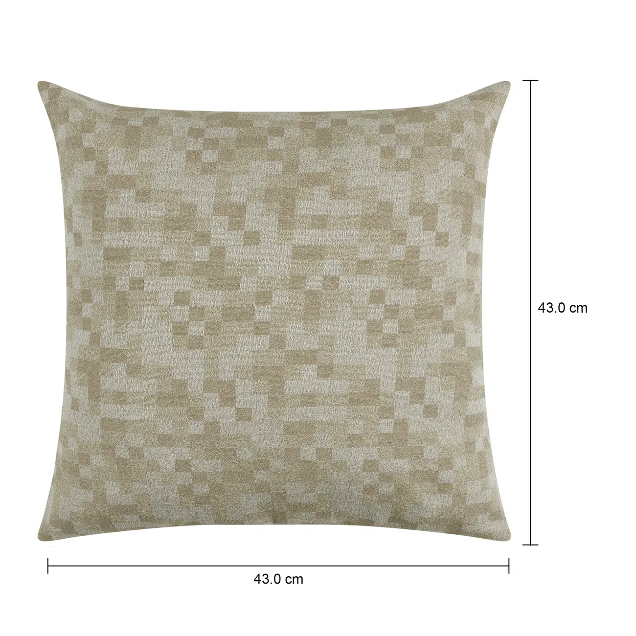 CAPA PARA ALMOFADA 43 CM X 43 CM GLANCE - LATTE/NATURAL - Foto 5